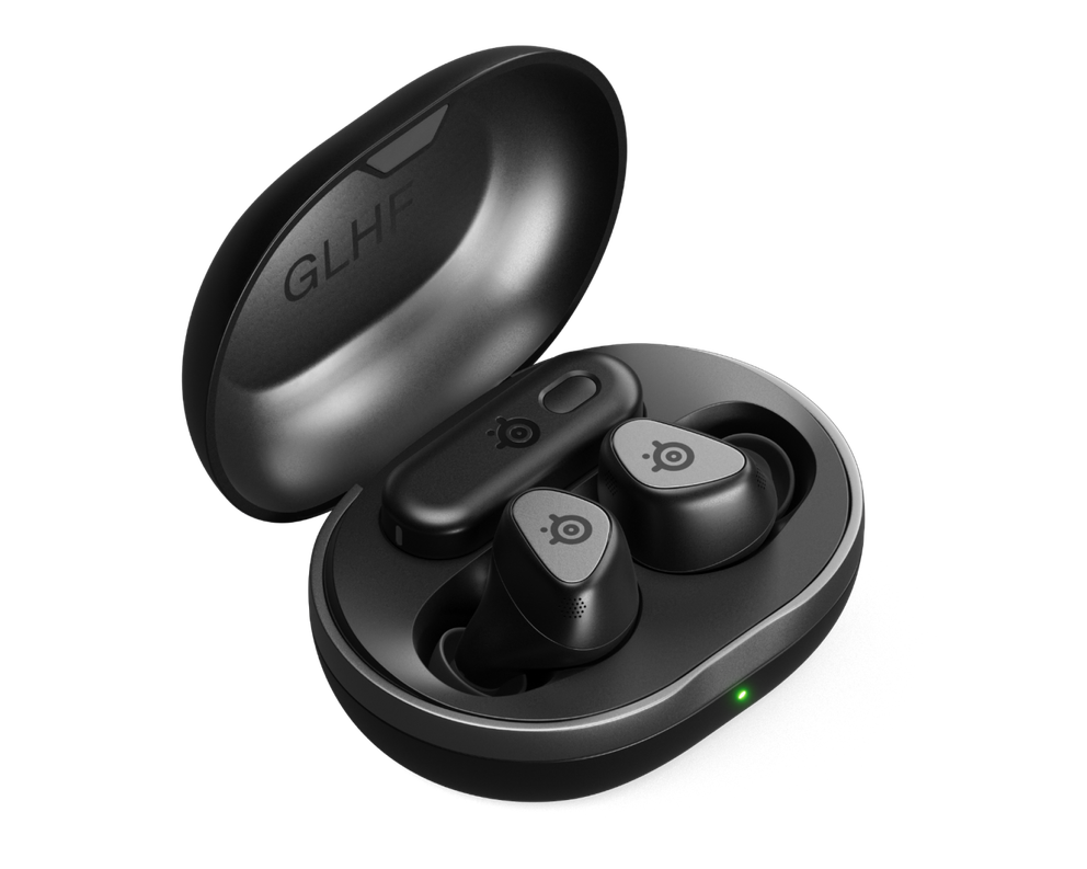 
 An image of black version of GameBuds.
 