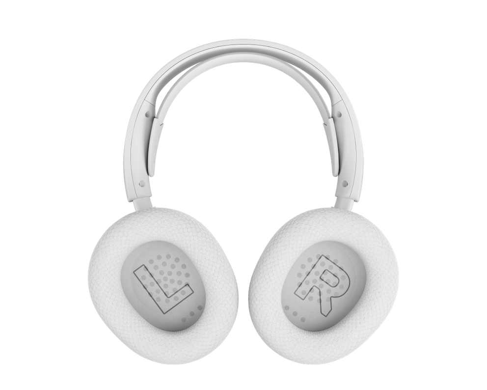 
 Arctis Nova 5 front view with tilted headphones.
 