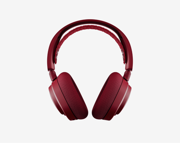 
 A front view of the Arctis Nova 7 Dragon Edition headset.
 