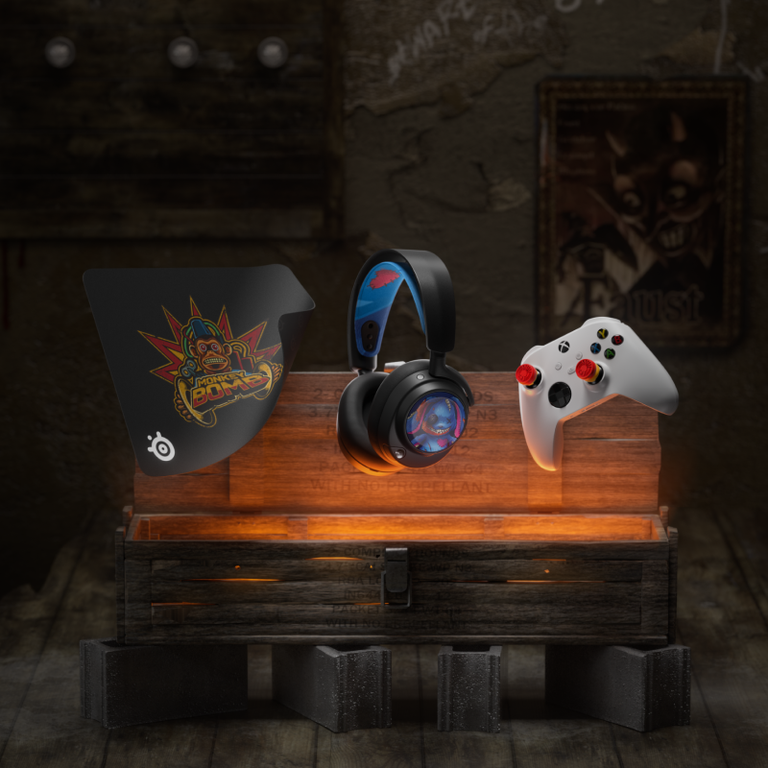 Call of Duty collection, which features a booster pack, mousepad, and thumbsticks.