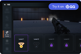 A visualization of the SteelSeries 3D Aim Trainer user interface.