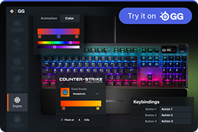 A visualization of the SteelSeries Engine user interface.
