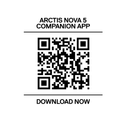 Arctis Nova 5 QR code badge.