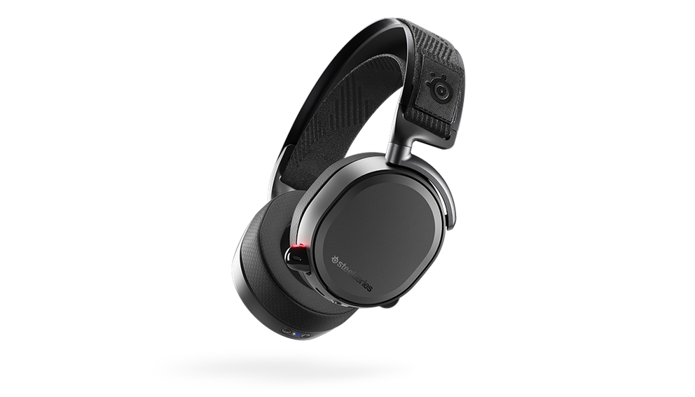 
 Arctis Pro Wireless viewed from an angle.
 