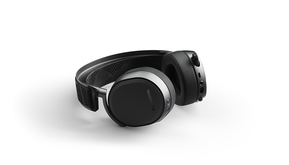 
 Arctis Pro Wireless laying flat.
 